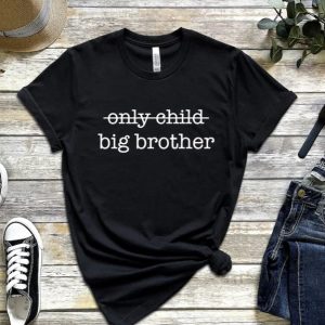 Big Brother Littler Brother T Shirt Only Child Big Bro Tee