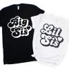 Big Sister Little Sister T-Shirt Big Sis Announcement