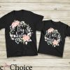 Big Sister Little Sister T-Shirt Floral Sibling Matching