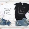 Big Sister Little Sister T-Shirt Matching Sibling Outfit