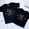 Big Sister Little Sister T-Shirt Matching Sis Cute Tee