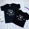Big Sister Little Sister T-Shirt Matching Sisters Cute Tee