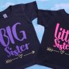 Big Sister Little Sister T-Shirt Sis Matching Cute Tee