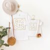 Big Sister Little Sister T-Shirt Square Sis Matching Tee