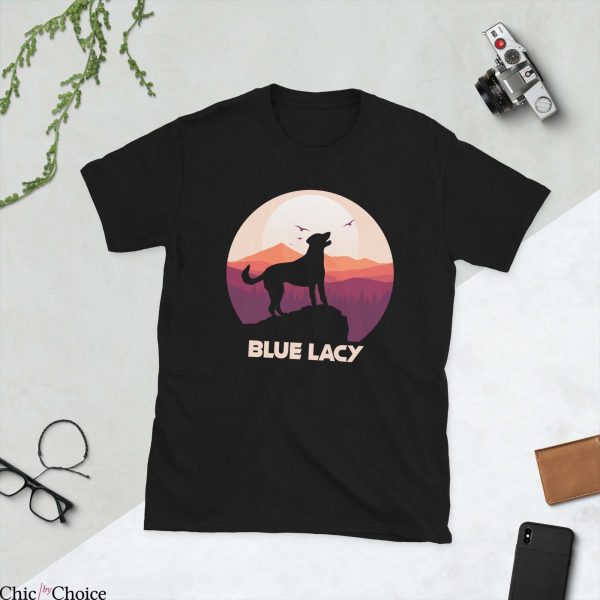 Blue Mountain T Shirt Blue Lacy And Moutain T Shirt