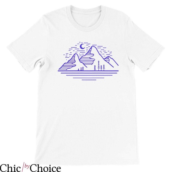 Blue Mountain T Shirt Mountain Hiking Lover T Shirt