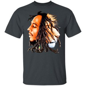 Bob Marley Shirt Bob Marley Rasta Lion Rastafari T-shirt  All Day Tee