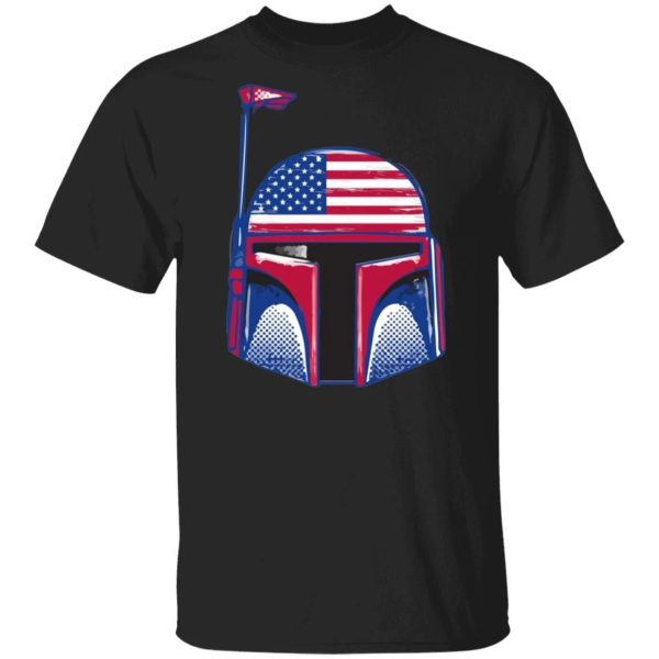 Boba Fett 4th Of July T-shirt Patriot Tee  All Day Tee