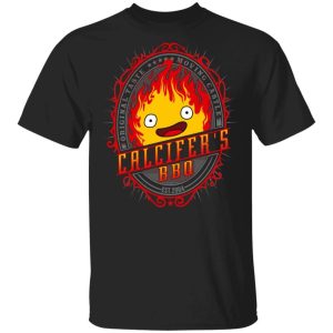Calcifer BBQ Howl's Moving Castle T-shirt All Day Tee 2 Calcifer BBQ Howls Moving Castle T shirt All Day Tee 3