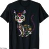 Cats Skull T-Shirt Cute Sugar Mexican Halloween Day The Dead