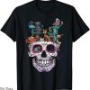 Cats Skull T-Shirt Kitty Skeleton Halloween Costume