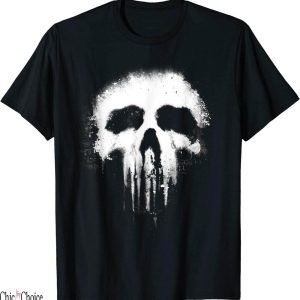 Cats Skull T-Shirt Marvel The Punisher Scary Grungy Logo