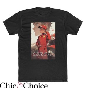 Charles Leclerc T-Shirt Anime Formula 1 Scuderia Ferrari