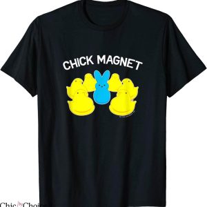 Chick Magnet T-Shirt Peeps With Bunny Cute Chicks Tee