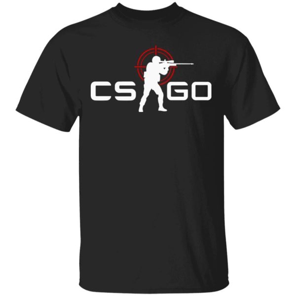 Counter Strike T-shirt CS Go Gamer Tee  All Day Tee