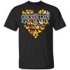 Crazy Chicken Lady T-Shirt For Woman Who Loves Chickens  All Day Tee