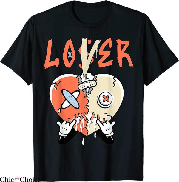 Crimson Bliss T-Shirt Loser Lover Drip Heart Bliss 5s Match