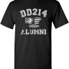 DD214 T-Shirt Alumni Distressed American Flag Military