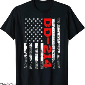 DD214 T-Shirt DD-214 US Alumni American Flag Vintage