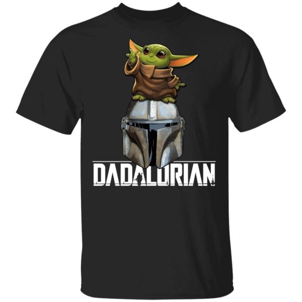 Dadalorian Mandalorian Dad T-shirt Baby Yoda Tee  All Day Tee