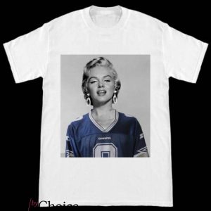 Dallas Cowboys Vintage T-Shirt Marilyn Monroe Wearing