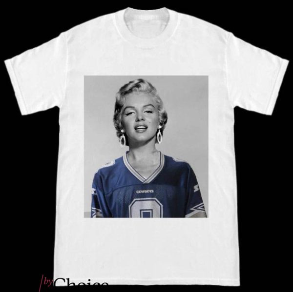 Dallas Cowboys Vintage T-Shirt Marilyn Monroe Wearing