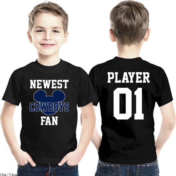 Dallas Cowboys Vintage T-Shirt Newest Dallas Fan Mickey