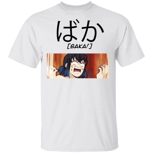 Demon Slayer Inosuke Baka Shirt Kimetsu No Yaiba Tee  All Day Tee