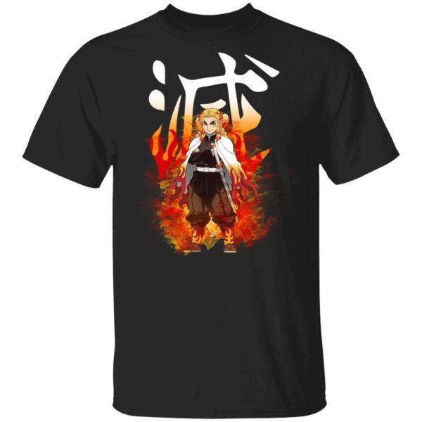 Demon Slayer Kisatsutai Kyojuro Rengoku Shirt Kimetsu No Yaiba Tee  All Day Tee
