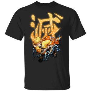 Demon Slayer Kisatsutai Zenitsu Shirt Kimetsu No Yaiba Tee All Day Tee 3