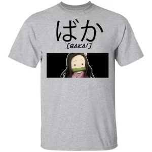 Demon Slayer Nezuko Baka Shirt Kimetsu No Yaiba Tee All Day Tee 4