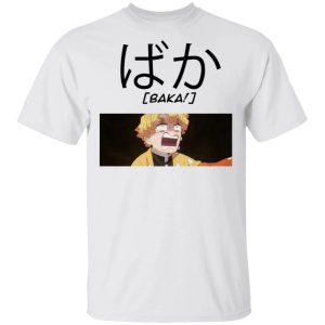Demon Slayer Zenitsu Baka Shirt Kimetsu No Yaiba Tee  All Day Tee