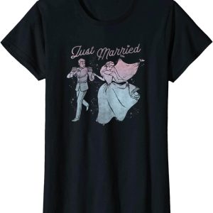 Disney Just Married T-Shirt Cinderella Prince Princess