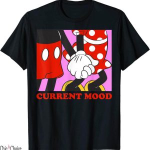 Disney Just Married T-Shirt Friends Minnie Current Mood