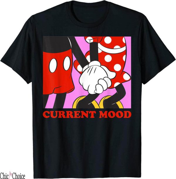 Disney Just Married T-Shirt Friends Minnie Current Mood