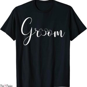 Disney Just Married T-Shirt Mickey And Friends Typographic