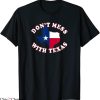 Don’t Mess With Texas T-Shirt Outline And Flag Texas Tee