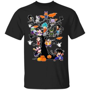 Dragon Ball Characters on Halloween Tree Shirt Saiyans Halloween Tee All Day Tee 2 Dragon Ball Characters on Halloween Tree Shirt Saiyans Halloween Tee All Day Tee 3