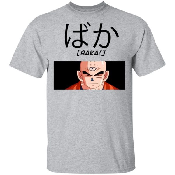 Dragon Ball Krillin Baka Shirt Funny Character Tee  All Day Tee