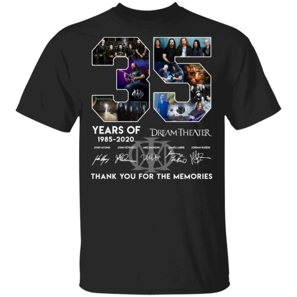 Dream Theater T-shirt 35 Years 1985 – 2020 Anniversary Tee  All Day Tee