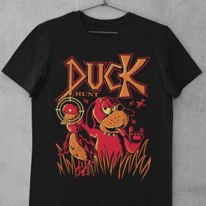 Duck Hunt T-Shirt NES Game 8bit Pixerl Art Vintage Tee