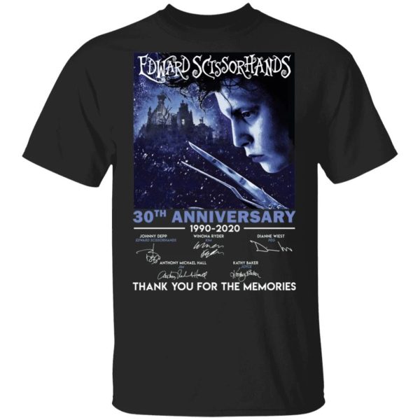 Edward Scissorhands T-shirt 30th Anniversary 1990 – 2020  All Day Tee