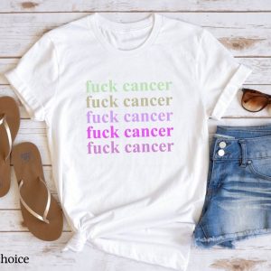 F Cancer T Shirt Cancer Fighter Awareness Gift T Shirt