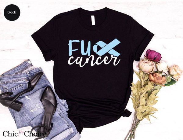 F Cancer T Shirt Colon Cancer Ribbon Support T Shirt