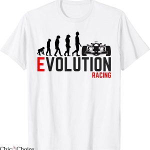F1 T-Shirt Car Racing Evolution Indycar Formula 1 Cool Tee