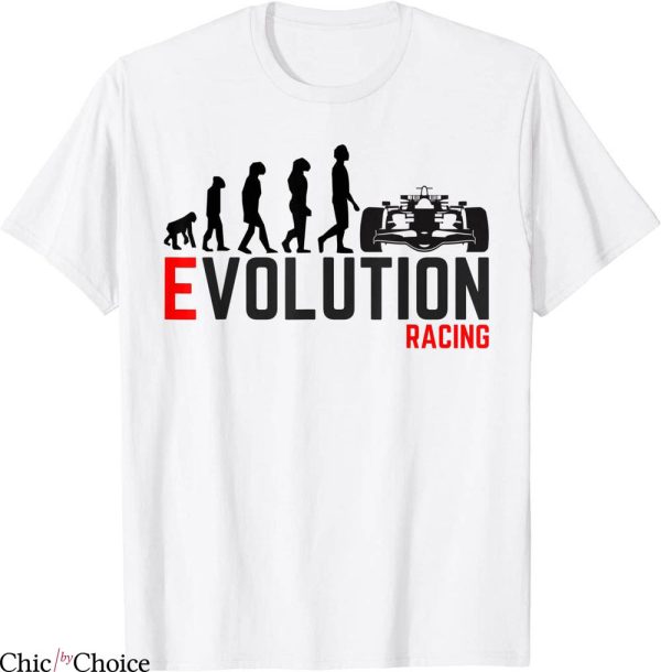 F1 T-Shirt Car Racing Evolution Indycar Formula 1 Cool Tee