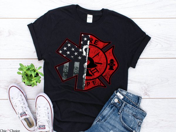 FDNY Job T-Shirt American Fireman Fire Dept EMT EMS