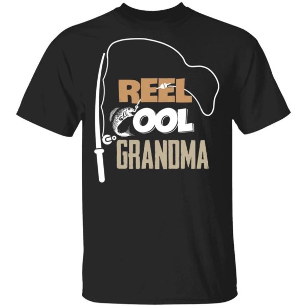 Fishing Real Cool Grandma T-shirt Funny Fishing Lover  All Day Tee