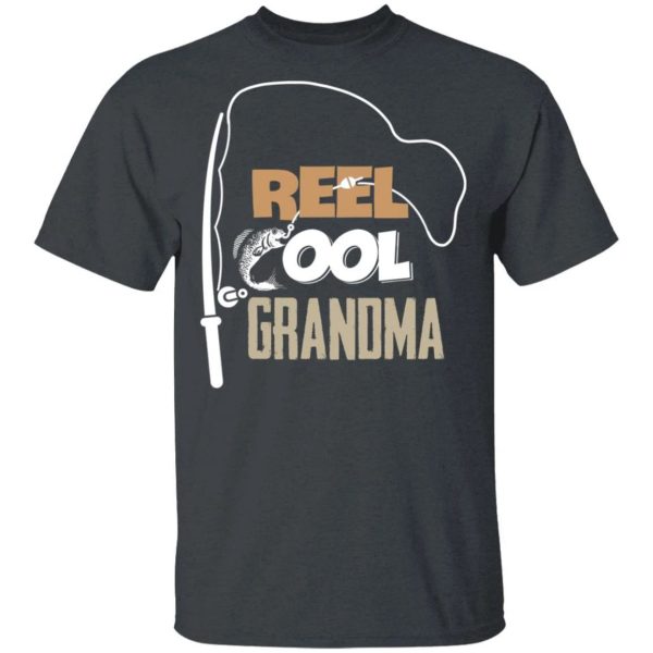 Fishing Real Cool Grandma T-shirt Funny Fishing Lover  All Day Tee