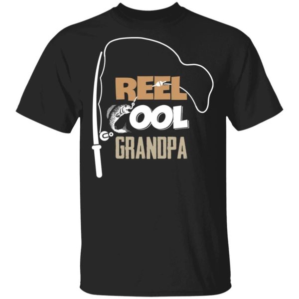 Fishing Real Cool Grandpa T-shirt Funny Fishing Lover  All Day Tee